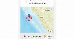 印尼蘇門答臘島海域7.3強震　引發海嘯警報--上報