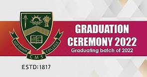 🔴LIVE | Graduation Ceremony 2022 | Graduating batch of 2022 | CMS College Kottayam