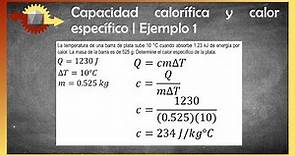 Física | Capacidad calorífica y calor específico | Ejemplo 1