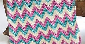 Crochet Chevron or Ripples in Any Size | EASY | The Crochet Crowd