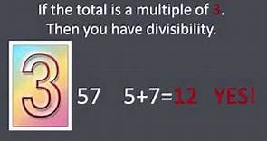 Rules for divisibility NEW