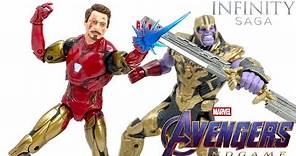 Marvel Legends INFINITY SAGA Avengers Endgame IRON MAN MK85 & THANOS Final Battle Review