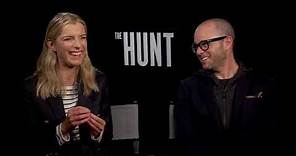 The Hunt: Betty Gilpin & Damon Lindelof Official Movie Interview | ScreenSlam