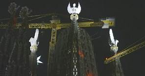 Barcelona's Sagrada Familia lights up new towers | AFP