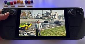 GTA V Grand Theft Auto 5 (Steam store version) - Steam Deck gameplay | impressive experience