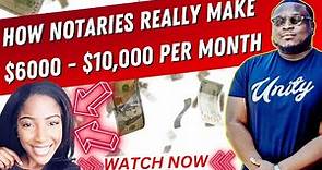 How Notaries Really Make $6,000 - $10,000 Per Month