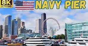 【8K】Chicago: Navy Pier Walk