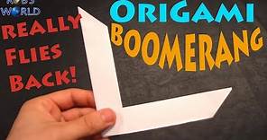 How to Make an Origami Boomerang - Rob's World
