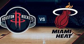 VER HOY | Houston Rockets vs Miami Heat | EN VIVO | Pronóstico, streaming, TV, formaciones y horario