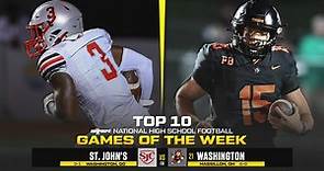 High school football: St. John's at No. 21 Massillon Washington headlines MaxPreps Top 10 Games of the Week