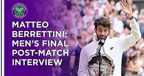 Matteo Berrettini Men's Final Post-Match Interview | Wimbledon 2021