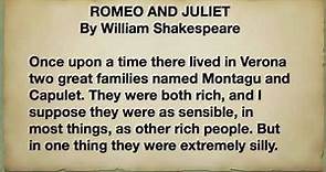 Romeo and Juliet by Shakespeare story in English