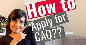 🇨🇦How to Apply for CAQ to study in Quebec??