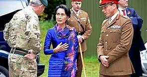 Aung San Suu Kyi Visits Sandhurst | Forces TV