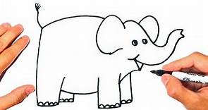 Cómo dibujar un Elefante paso a paso