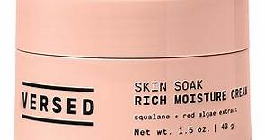 Versed Skin Soak Rich Moisture Cream, Squalane Red Algae Extract, 1.5 oz