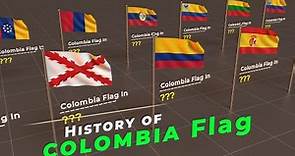 History of Colombia Flag | Evolution of Colombia Flag | Flags of the world |