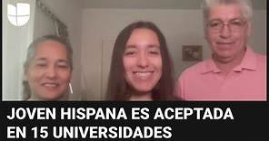 Joven hispana es aceptada en 15 universidades y estudiará becada en Harvard