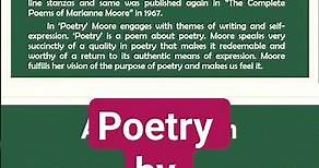 Poetry by Marianne Moore