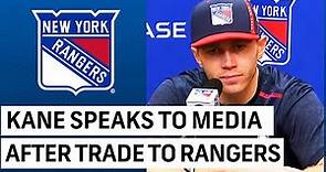 WATCH: Patrick Kane speaks to media for 1st time following trade to Rangers | NBC Sports Chicago