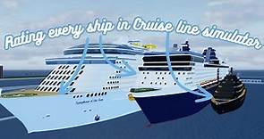Rating EVERY ship in the game! | Cruise line simulator a new era Roblox! | Remake!