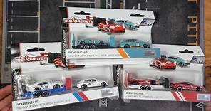 Majorette Porsche Edition trailer set! Unboxing and Review! Diecast Hunting in Europe!