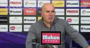 Rueda de prensa de Luis César Sampedro tras el Real Valladolid vs Lorca FC (3-0)