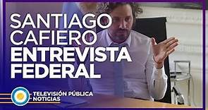 Santiago Cafiero en "Entrevista Federal" con periodistas