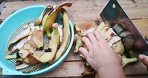 香蕉皮简单处理，制成“顶级”花肥，养啥花都壮！