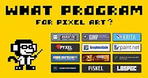 What Program to use for Pixel Art? (Paid and Free Software)