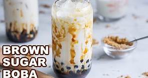 🧋 EASY Brown Sugar Boba (Milk Tea)