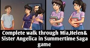 Mia and Helen complete walkthrough in summertime saga game || summertime saga guide