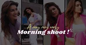 Early morning Brand shoot! Skechers!! | Kriti Sanon