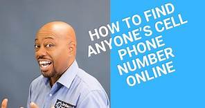 How To Find Anyone's Cell Phone Number Online