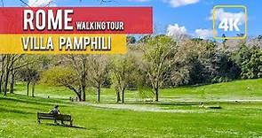 Villa Pamphili - Rome Walking tour Ultra HD 4K