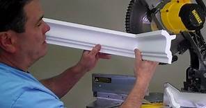 How to cut an inside crown molding corner by Creative Crown