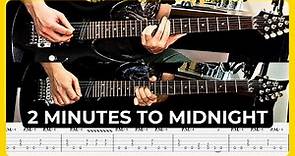 2 Minutes To Midnight - Iron Maiden | Tabs | Guitar Cover | Lesson | Solo | All Guitar Parts