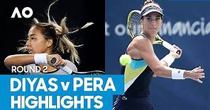 Zarina Diyas vs Bernarda Pera Match Highlights (2R) | Australian Open 2021