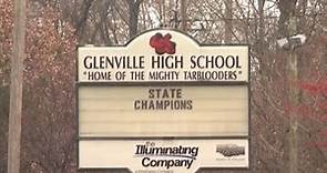 Glenville High School football team victory parade in Cleveland after winning state championship