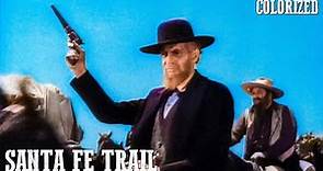 Santa Fe Trail | COLORIZED WESTERN | Errol Flynn | Cowboy Movie | Wild West