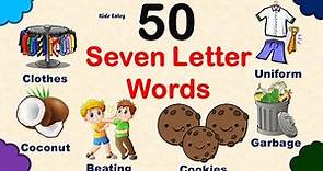 Seven Letter Words in English | Pre School Learning | Most Common Seven Letter Words
