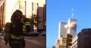 The Only Existing Footage Of 1st Plane Hitting World Trade Center