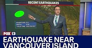 5.0 magnitude earthquake strikes near Vancouver Island | FOX 13 Seattle