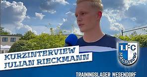 Interview Neuzugang Julian Rieckmann