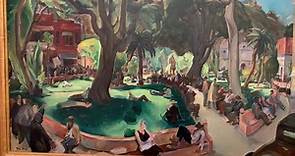 Hilbert Museum Art Insights - Phil Dike: Sunday Afternoon on the Plaza