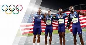 USA relay team wins 4X400 gold