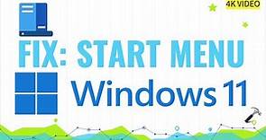 Windows 11 Start Menu does not open