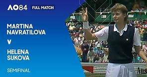 Martina Navratilova v Helena Sukova Full Match | Australian Open 1984 Semifinal