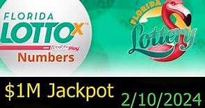 Florida Lotto Winning Numbers 10 February 2024. Today FL Lotto Drawing Result Saturday 2/10/2024