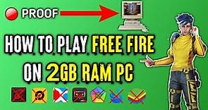 How to Play Free Fire in 2 GB RAM and Dual Core Processor PC/Laptop | No Graphics Card | Without VT😍